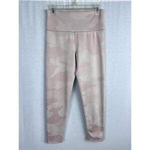 Offline by Aerie Leggings High Rise 7/8 Pink Camo Athletic Workout Sporty Yoga